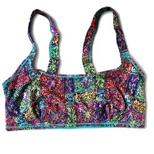 PARADE Colorful Patchwork Bra Tencel small